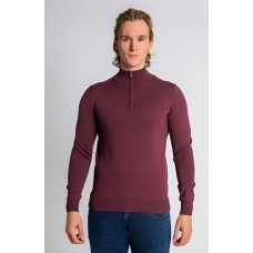 XV Kings By Tommy Bowe Perpignan Quarter Zip Sweater, Plum