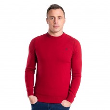 Bowe XV Kings Clothing Lismore Crew Neck Sweater - Fire Brick