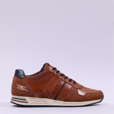 Tommy Bowe Skelton Leather Casual Shoe - Tan Leather